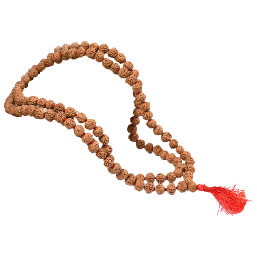 Buy Rudraksha Mala 8mm - Semi Chikna Beads online Rudraksha-Gemstones